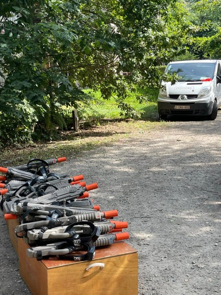 Lasershoot voorbereiding